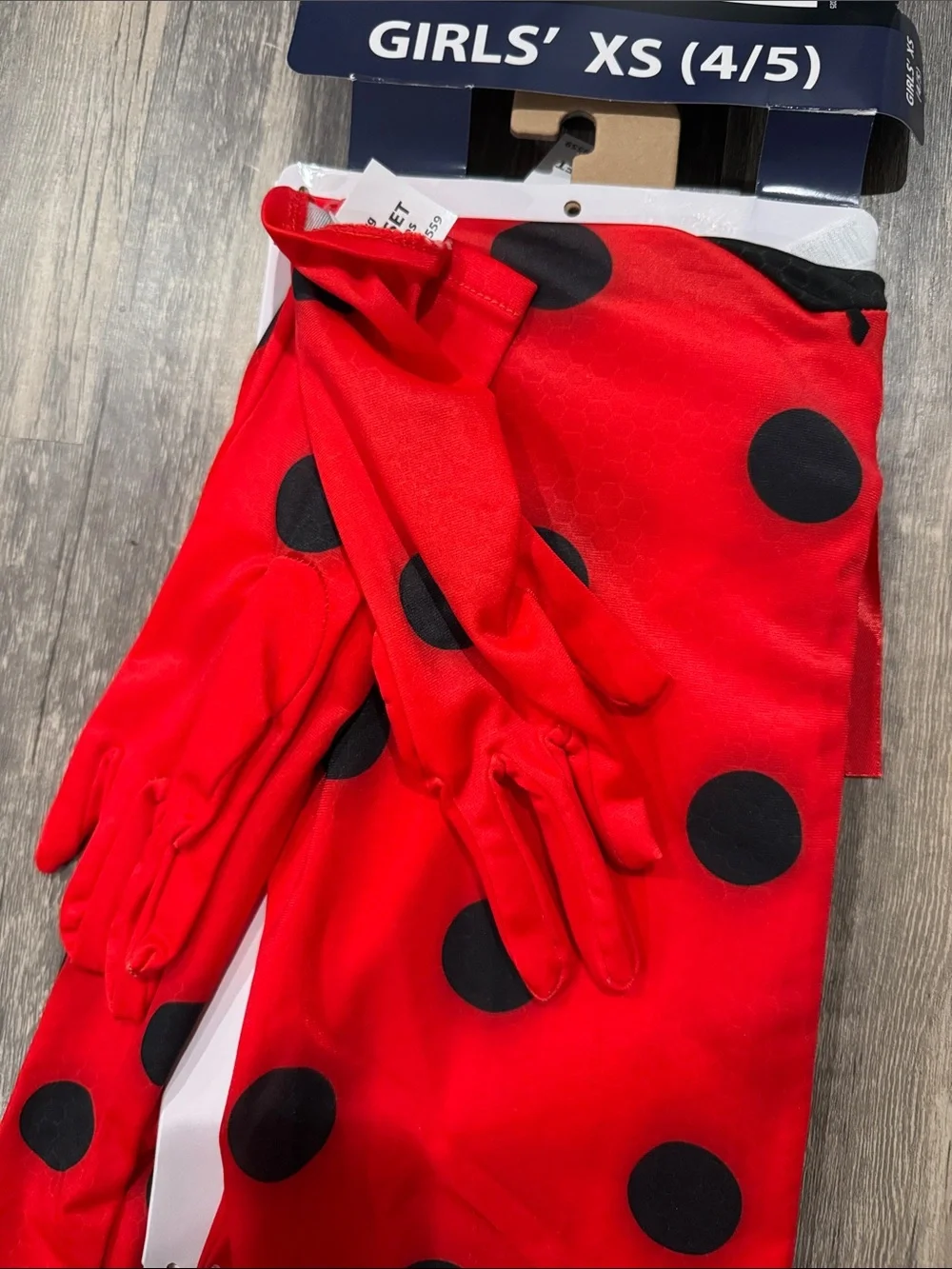 Miraculous Ladybug Red Polka Dot Kids Halloween Costume Dress up- Girls XS (4/5)